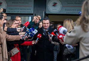 Kosovo’s Kurti Pledges Rapid Government Formation After Vote Win