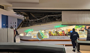Woman Seriously Injured After Ceiling Collapse in Thessaloniki Mall