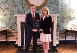 Greek Ambassador Presents Copies of Credentials in Washington