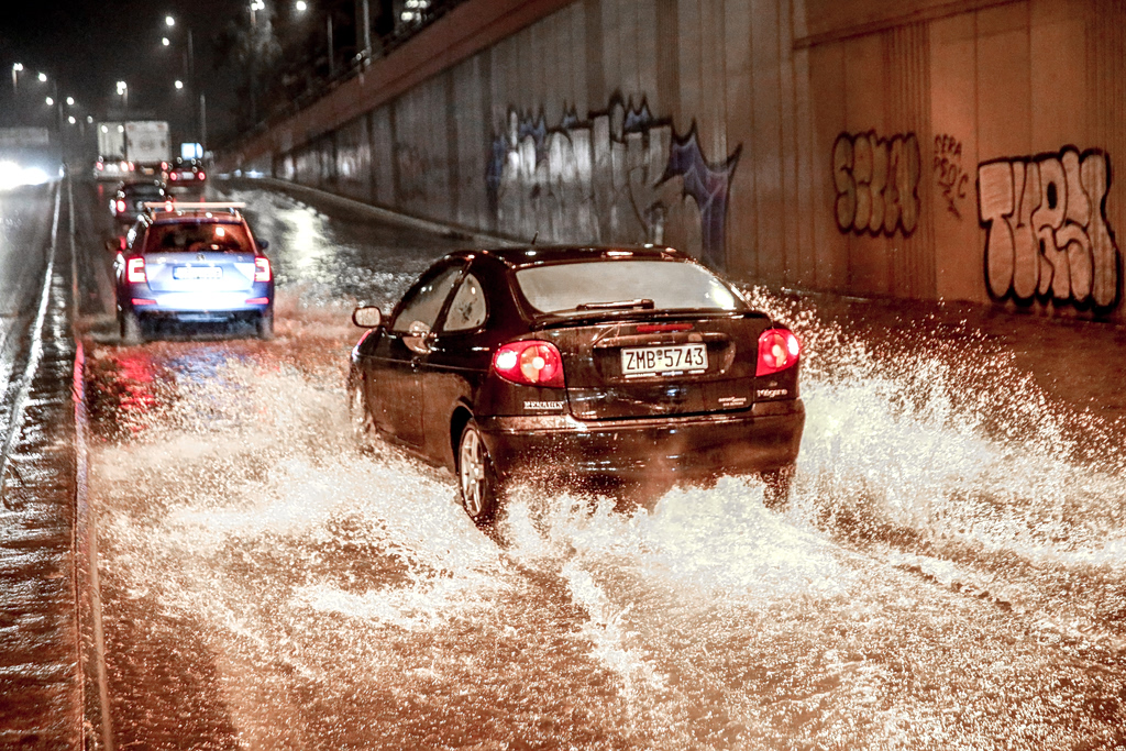 Torrential Rain Leads to Flooding, Power Outages Across Attica