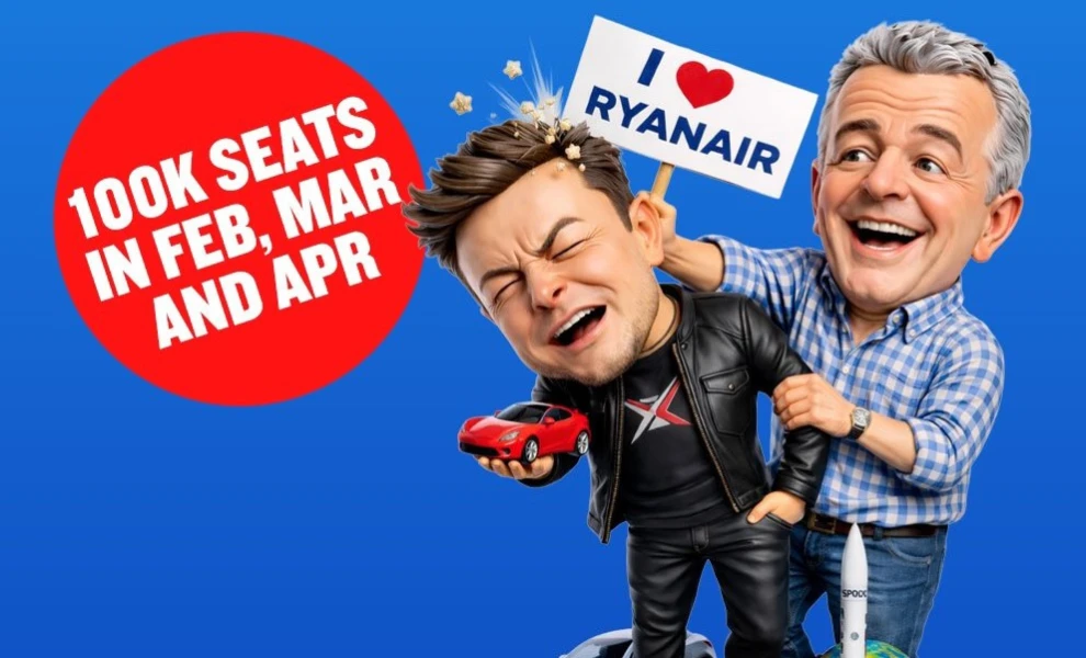 Ryanair Trolls Elon Musk With Satirical “Idiot Seats” Campaign