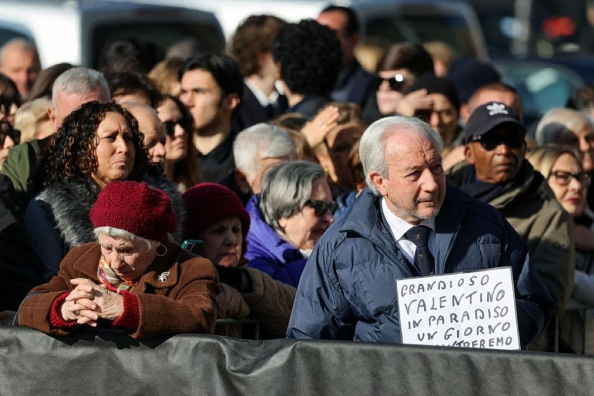 Rome funeral Valentino
