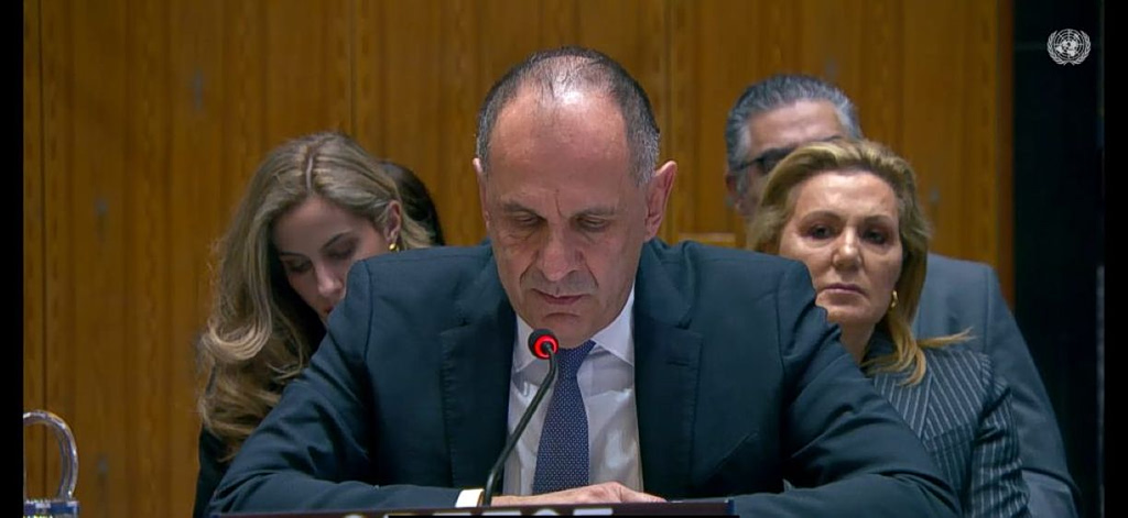 Greek FM Gerapetritis Addresses UN Security Council