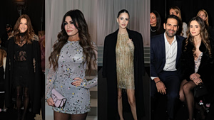 Carla Bruni Poses with Kimberly Guilfoyle at Celia Kritharioti’s Paris Show