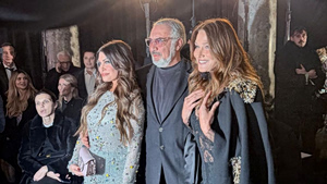 Carla Bruni Poses with Kimberly Guilfoyle at Celia Kritharioti’s Paris Show