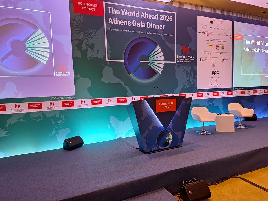 FinMin Pierrakakis, BoG Gov Stournaras and US Amb Guilfoyle Address Economist Event (Vid)