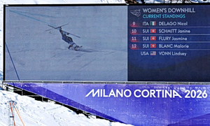 Vonn Crashes Out of Olympic Downhill in Cortina