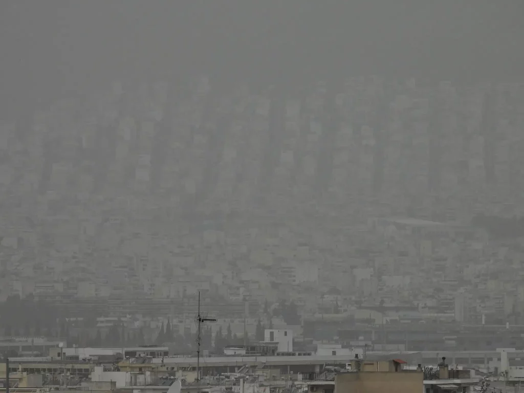 Storms, Gale Winds and African Dust Batter Greece
