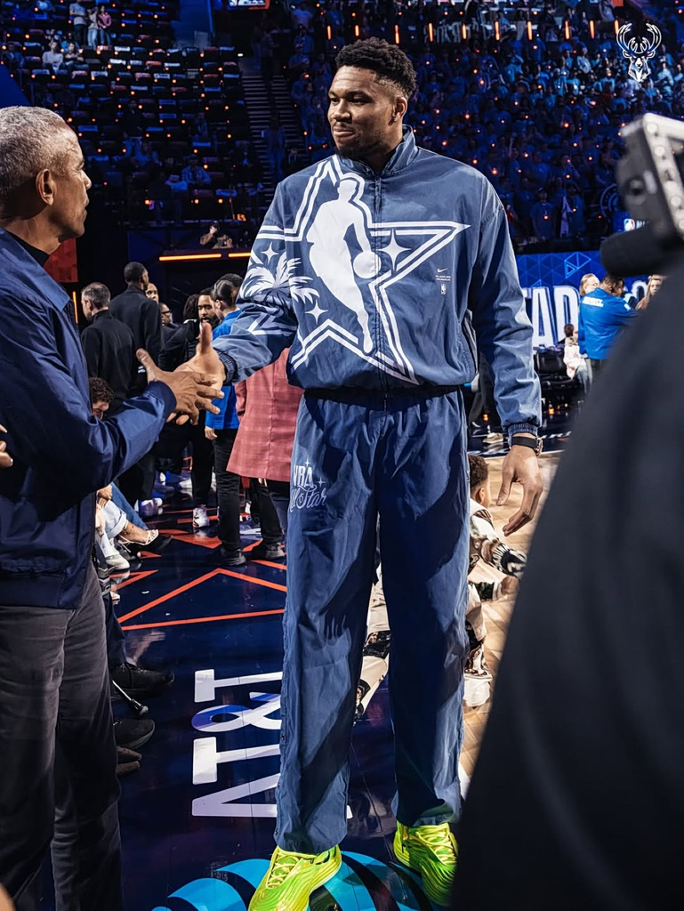 Courtside Magic: Antetokounmpo and Barack Obama Steal the All-Star Spotlight