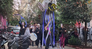 Exarchia Residents Burn Carnival Effigy Amid Protest