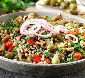 Black-Eyed Pea Salad with Peppers & Herbs