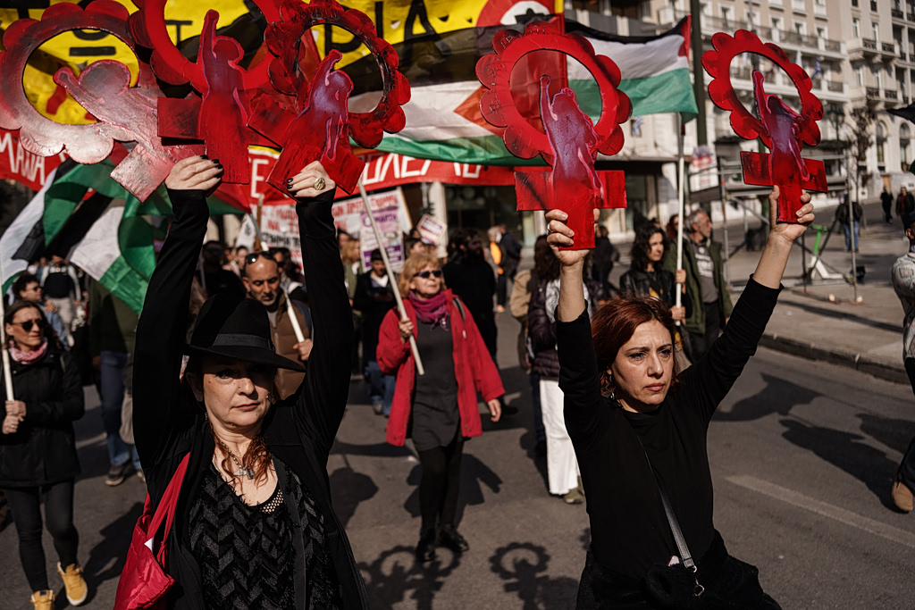 Athens Rally for Women’s Day Focuses on Violanta Factory Tragedy