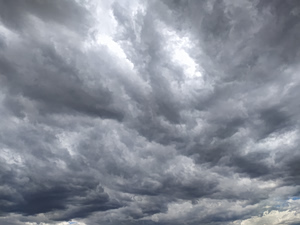 Cloudy Conditions And Localized Rain On Greek Highlands