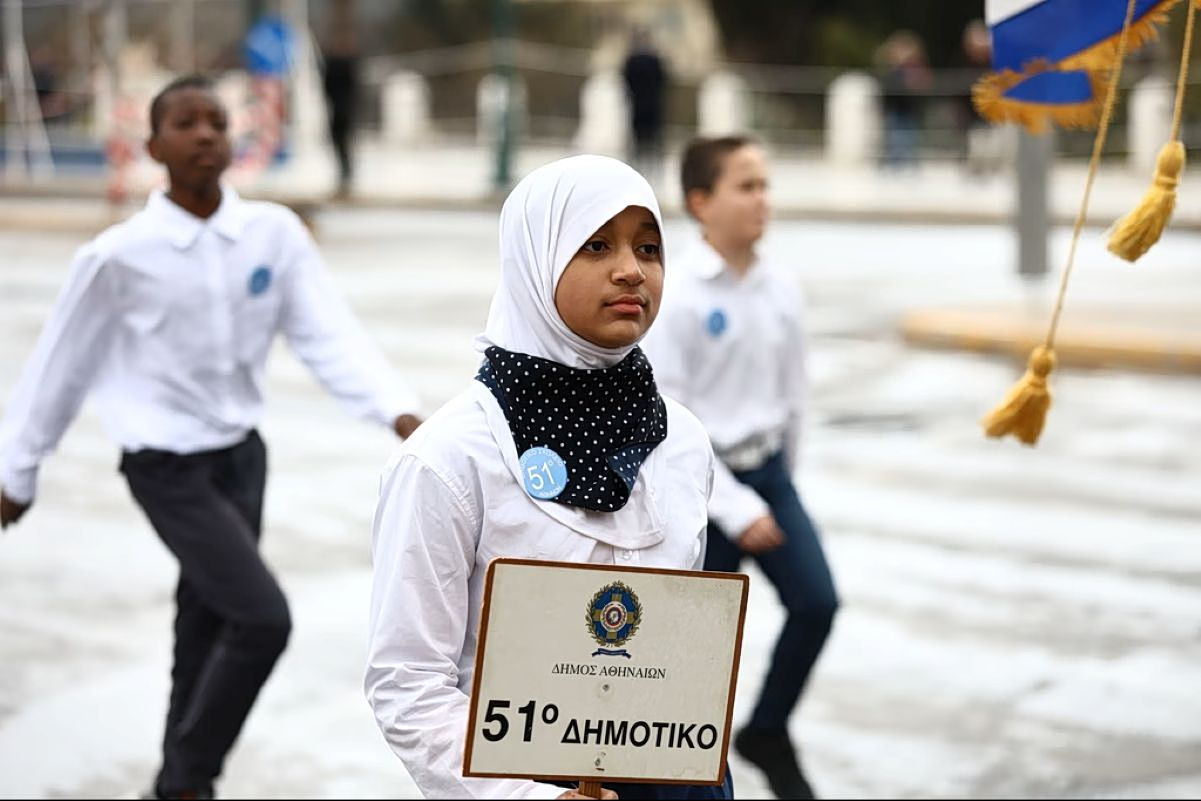 Athens student parade