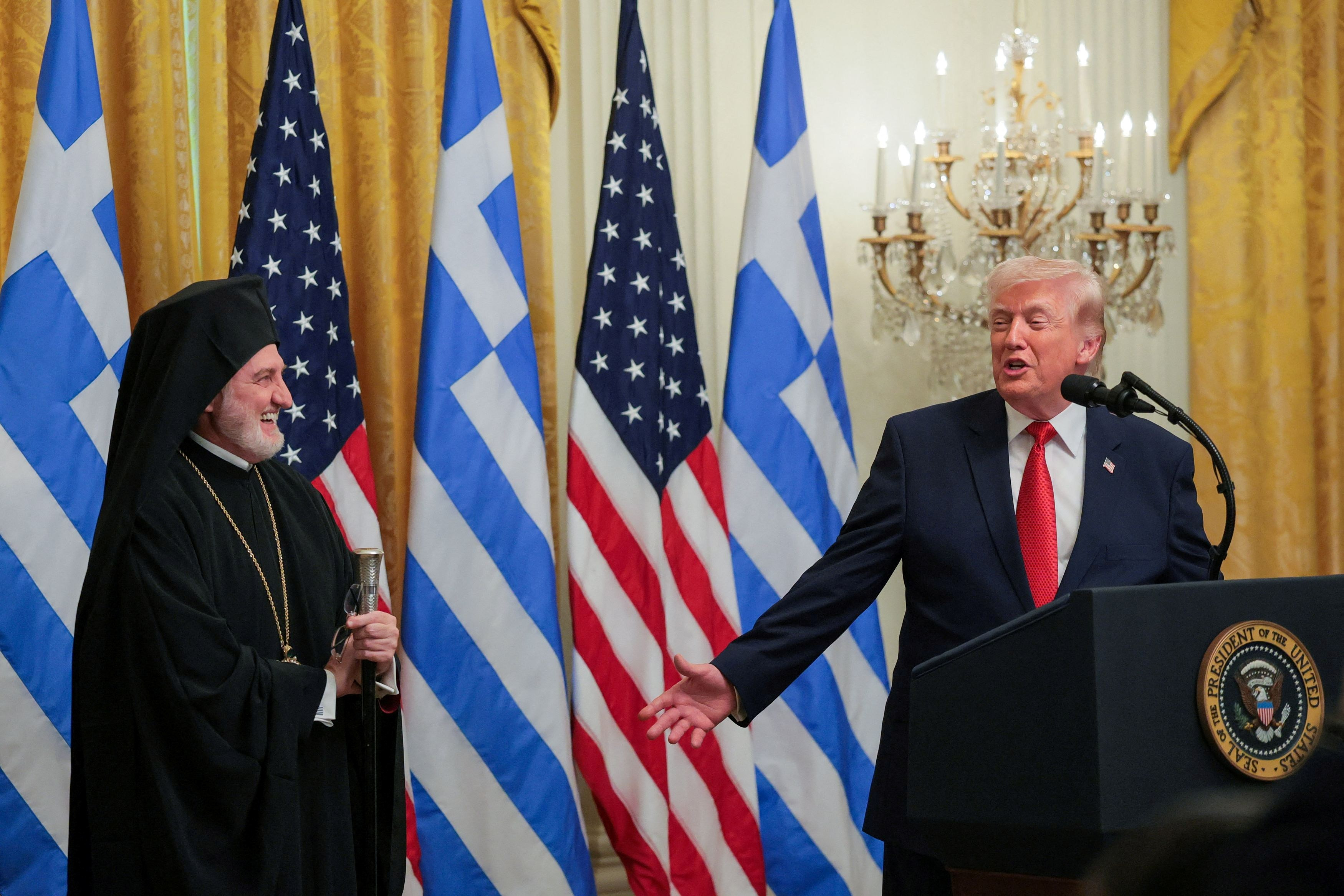 Trump Hosts Greek Independence Day Celebration at White House (Vid)