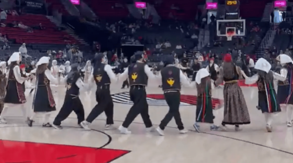 “Greekness” in the Air at Bucks NBA Game with Dance, Music (vid)