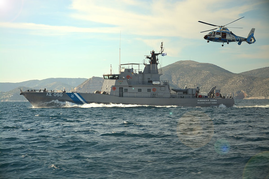 Greek Coast Guard Carries Out Large Anti-Drone Attack Drill