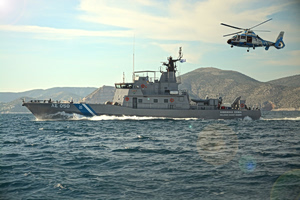 Greek Coast Guard Carries Out Large Anti-Drone Attack Drill