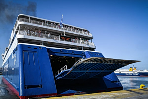 Anchor Entanglement Prevents Ferry from Departing Paros