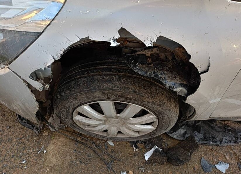 Dog Bites Off a Chunk of …Car (Pics)