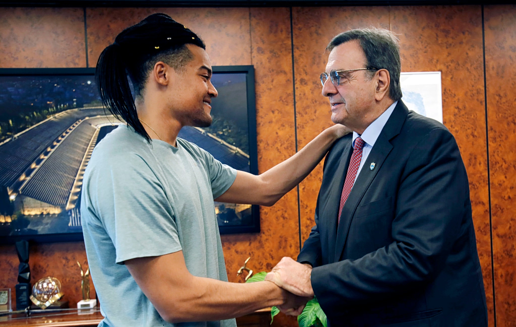 Karalis Honored After World Indoor Silver Medal