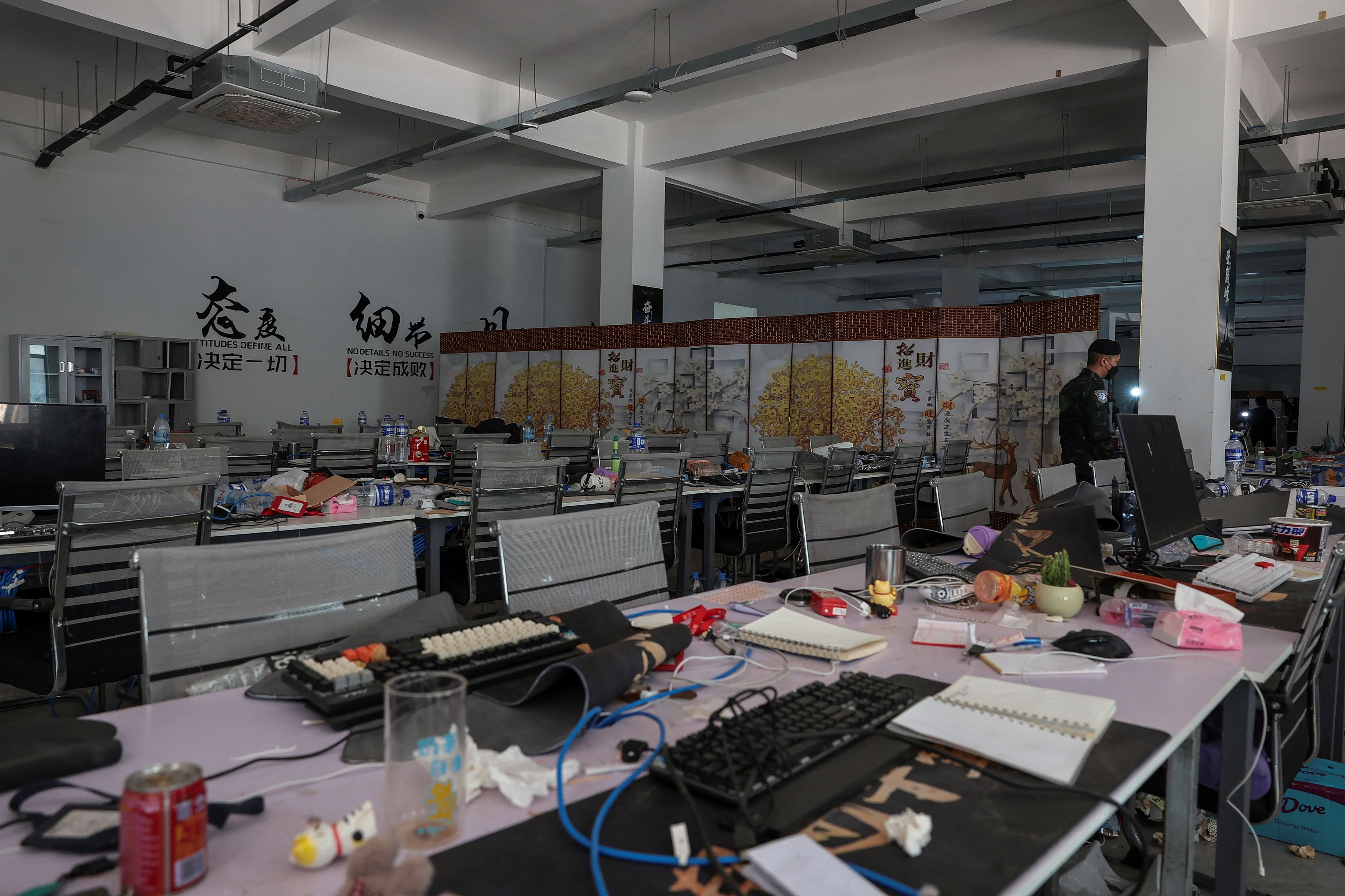 Inside a huge compound on where 10,000 workers scammed people globally