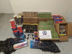 Massive Haul of Fireworks Seized Ahead of Holy Sat.