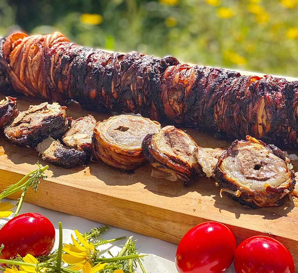 Kokoretsi (Traditional Greek Offal Skewer)