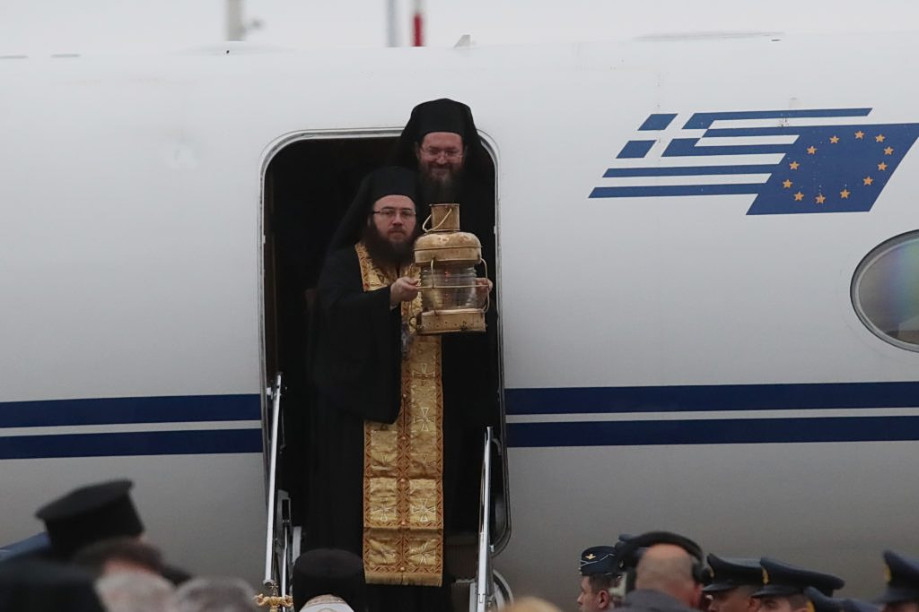 Holy Light in Athens (pics)