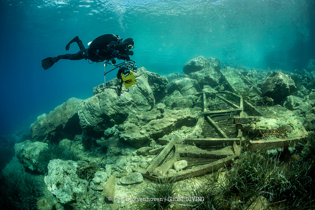fish farm waste on sea floor