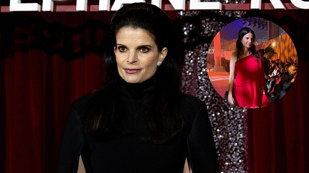 Athina Onassis Turns Heads in Bold Red at Barcelona Bridal Fashion Week