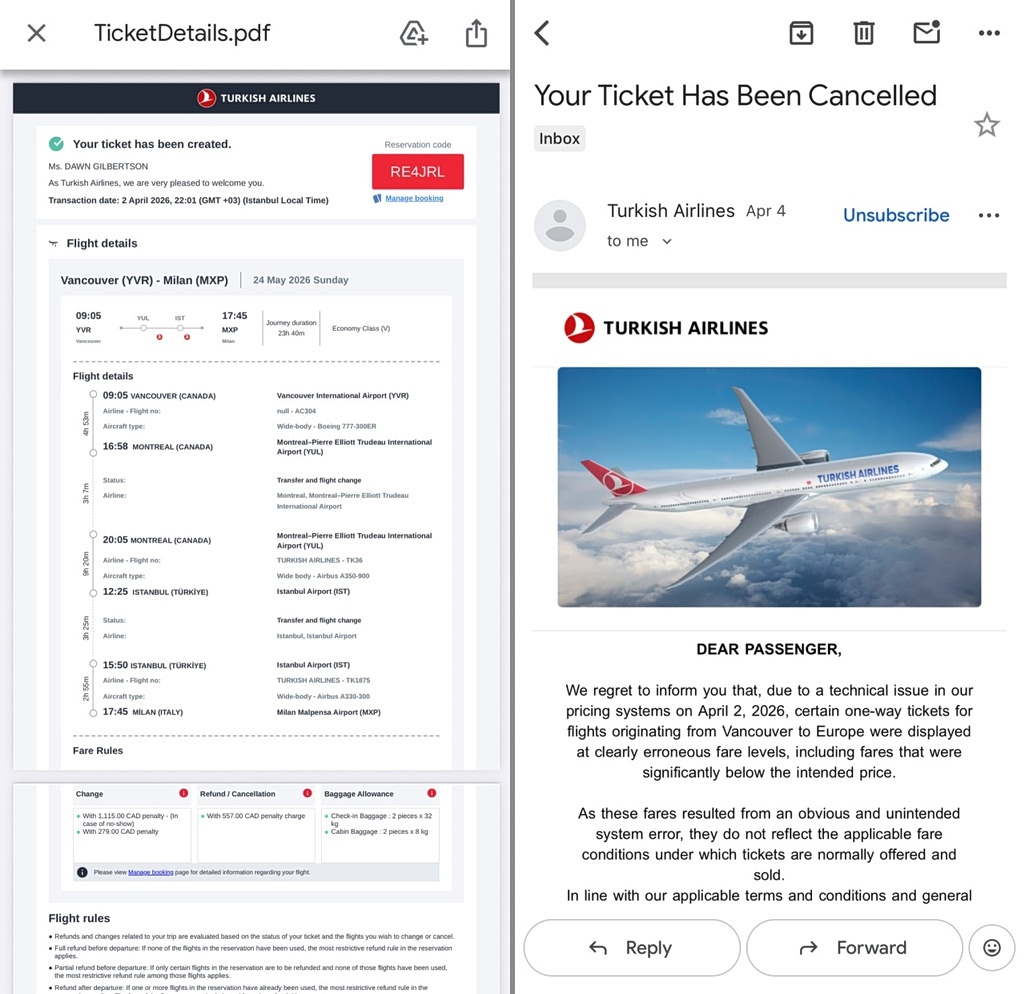 I Snagged a $550 Business-Class Ticket to Italy. Then the Airline Found Out.