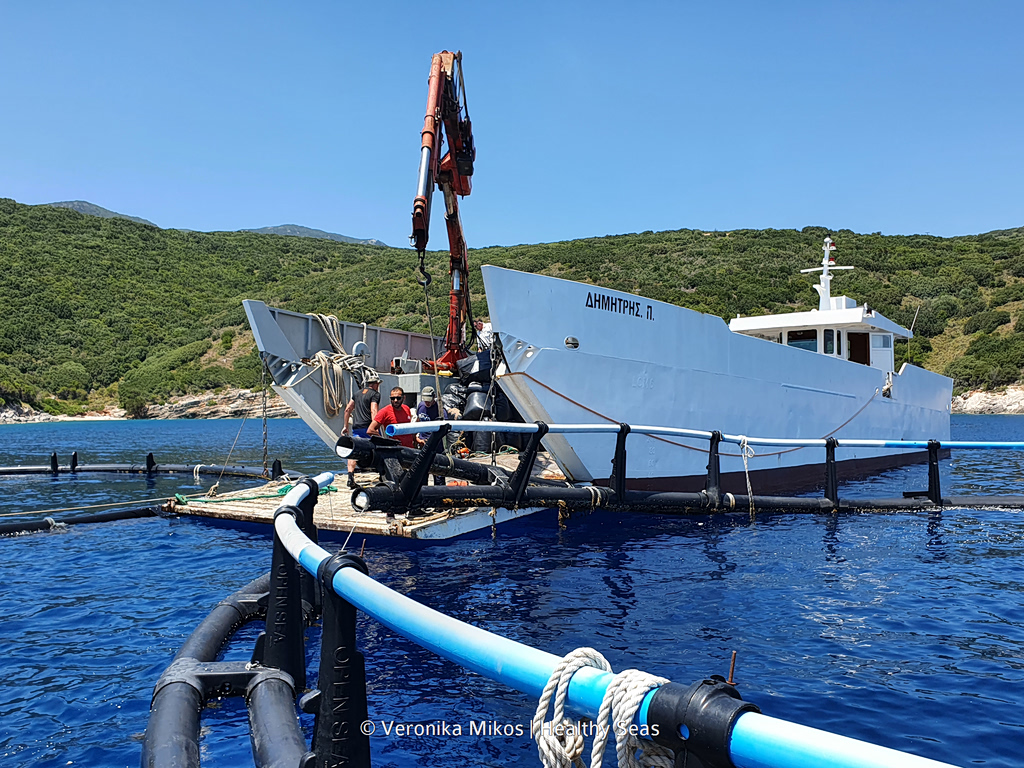 fish farm waste clean-up