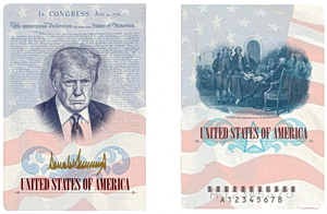 US to Issue Passports Featuring Trump Portrait