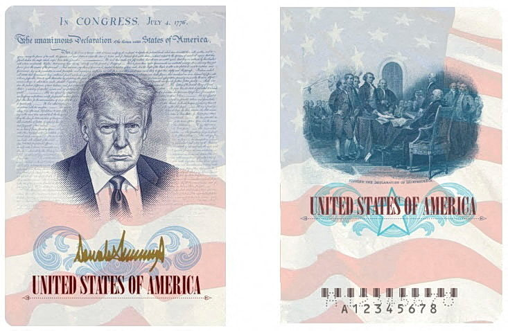 US to Issue Passports Featuring Trump Portrait