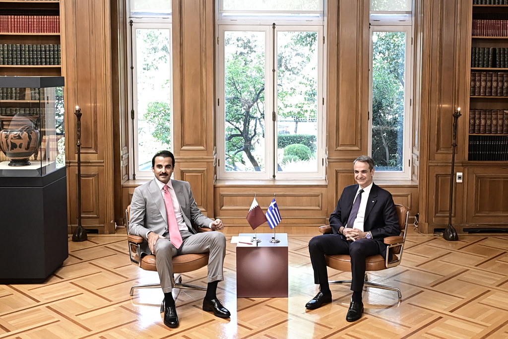 Mitsotakis Al Thani meeting