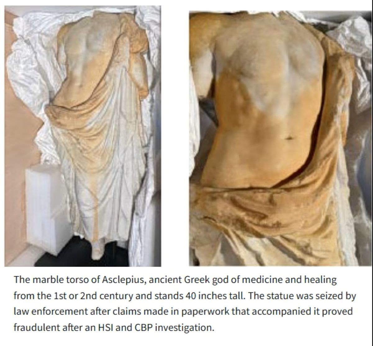 stolen antiquities Greece