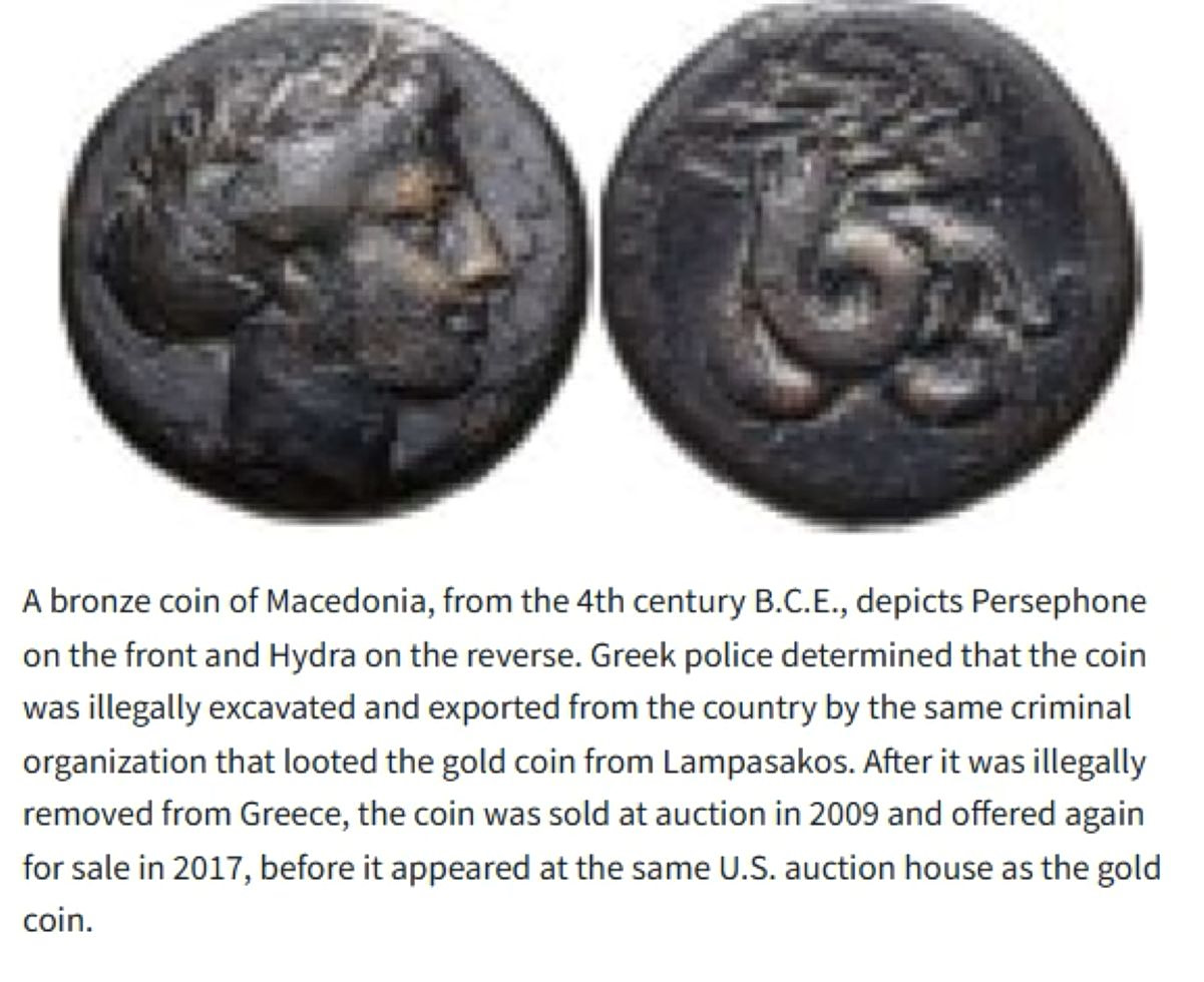stolen antiquities Greece