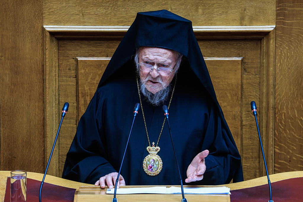 Patriarch Bartholomew Calls for Peace in Parliament Speech