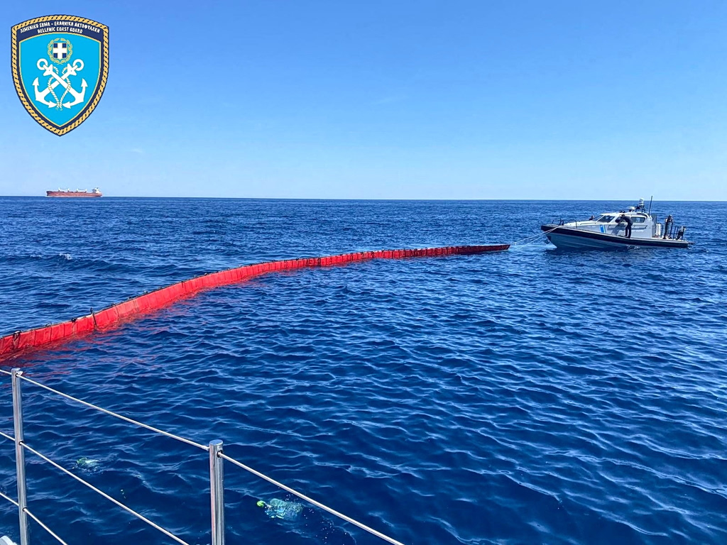 Two Arrested in Andros Shipwreck, Pollution Fears Grow