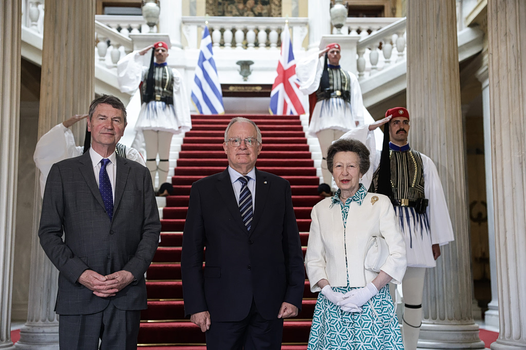 Princess Anne Meets Greek President During Official Visit