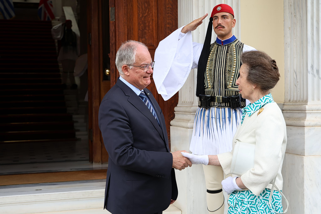 Princess Anne Meets Greek President During Official Visit