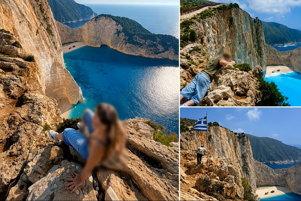 Visitors Risking Lives for Social Media Pics at Iconic Navagio Beach