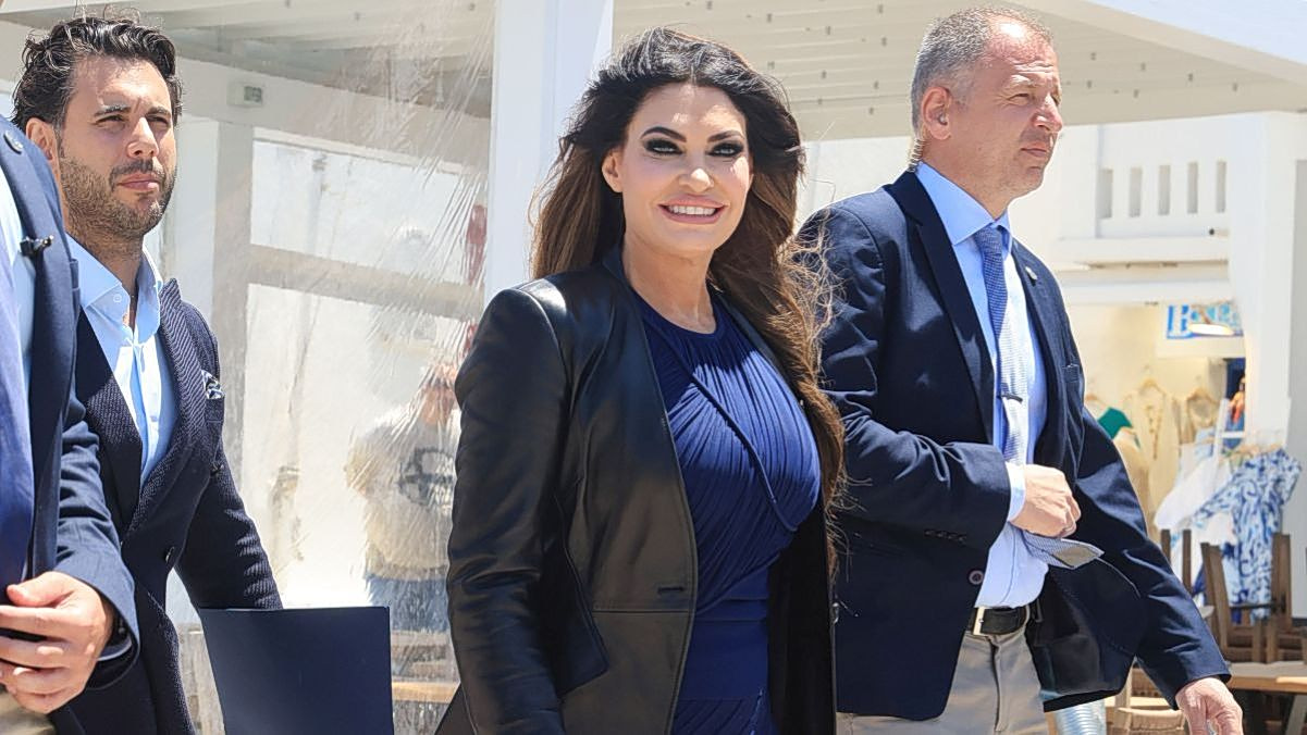 Kimberly Guilfoyle Brings Signature Glamour to Mykonos