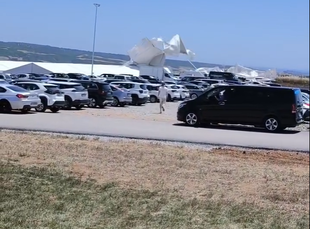 Whirlwind Sweeps Through Kart Track Near Thessaloniki