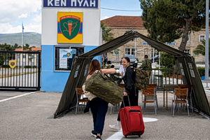First Women Vols Report for Military Service in Greece