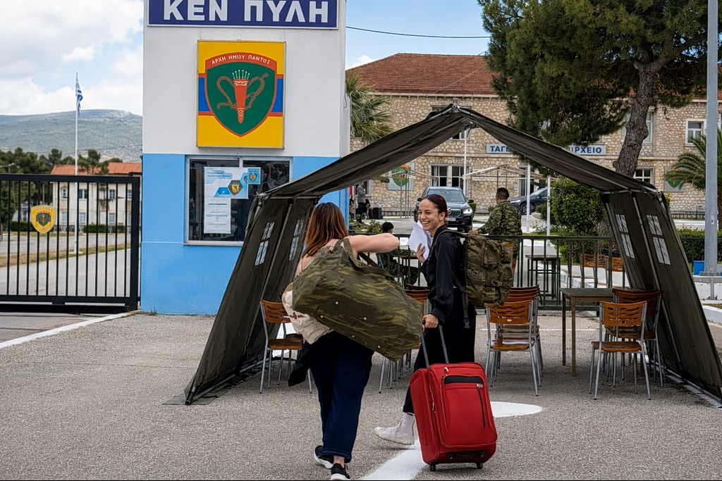 First Women Vols Report for Military Service in Greece