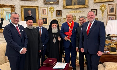 Jerusalem Patriarch Brings Concerns Over Middle East Christians to Trump