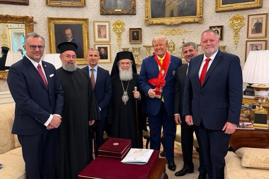 Jerusalem Patriarch Brings Concerns Over Middle East Christians to Trump