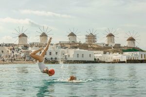 Olympic Artistic Swimmers Bring a New Spectacle to Mykonos